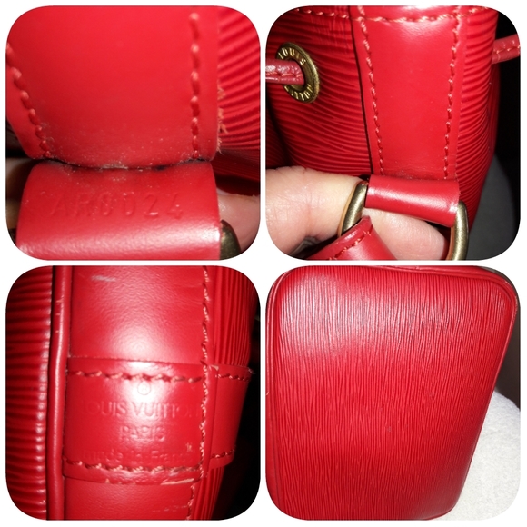 💯Authentic Louis Vuitton Epi Red noe - Picture 4 of 8